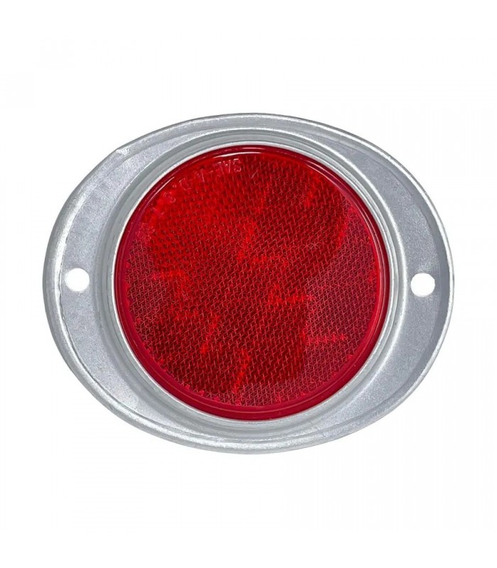 Réflecteur rond vissable pour remorque - Rouge - 3 po.