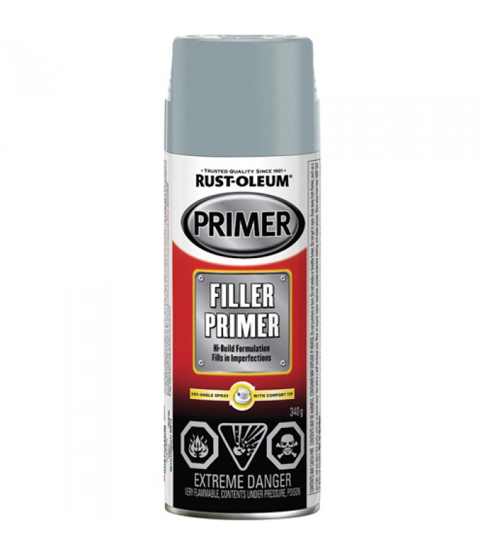 Rust-Oleum Automotive Filler Primer Spray Paint in Grey, 340g