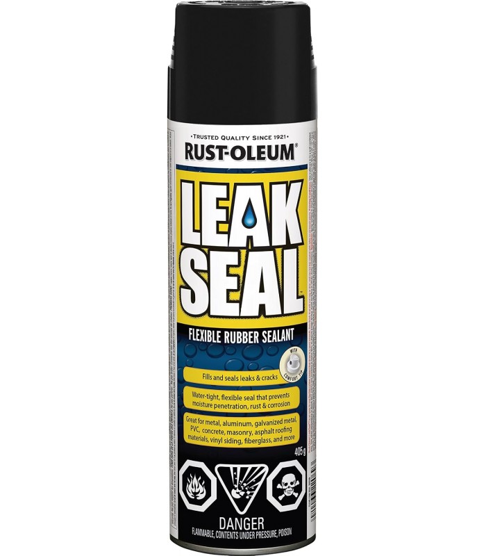 LEAKSEAL Produit d'étanchéité en caoutchouc flexible en noir 405g