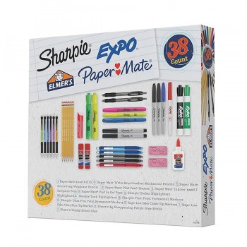Ensemble de fournitures scolaires - 38 Pièces