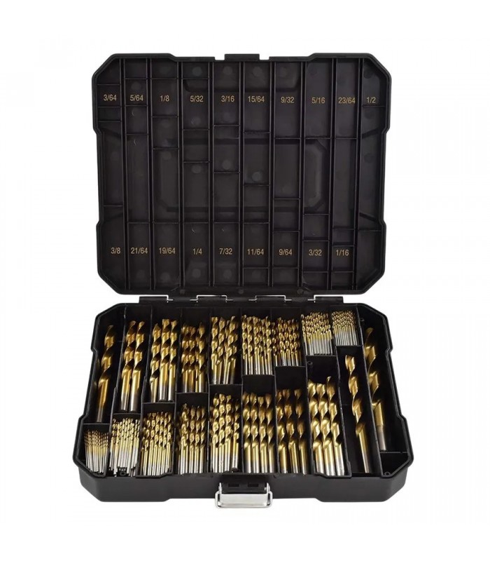 SEGOMO TOOLS Titanium Drill Bit Set - 230 Pieces