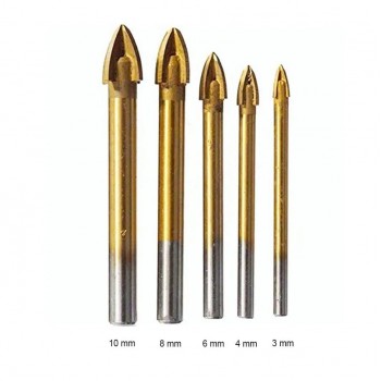 Set of Drill Bits for Tiles and Ceramics - 5 Pieces
