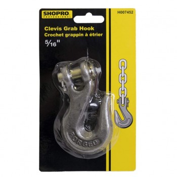 SHOPRO Galvanized Clevis Grab Hook 5/16 in.