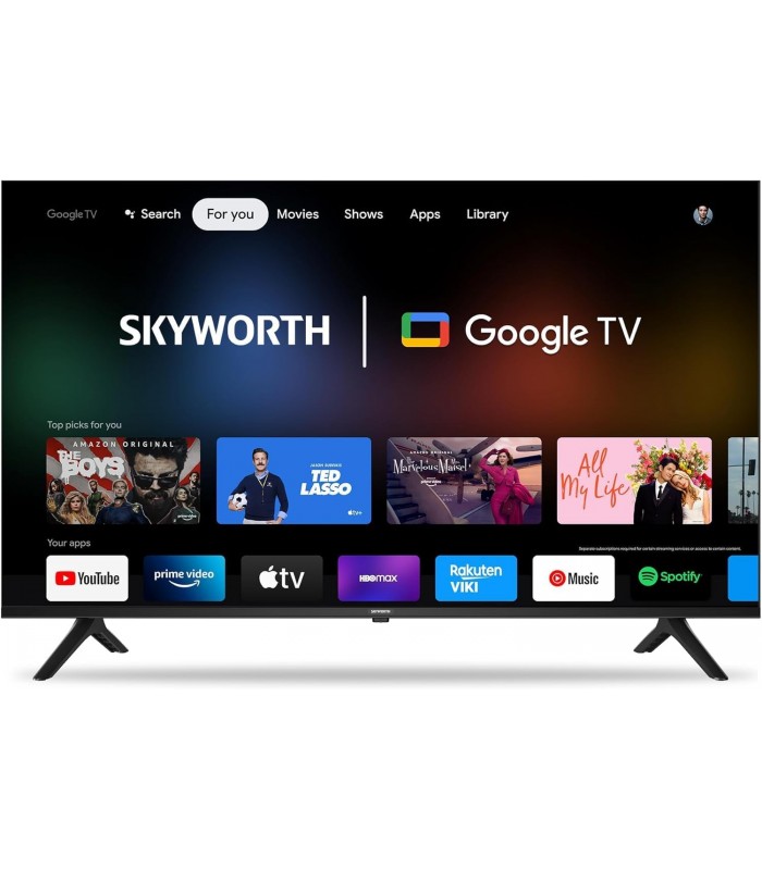 Skyworth Téléviseur intelligent 50 po. 4K UHD, UE7600 Series Google TV - Recertifié