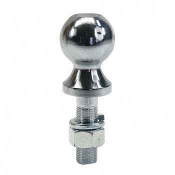 Solid Chrome Steel Hitch Ball - 2 in. X 2-1/2 in. - Shank Diameter 3/4 in. - 3500 lbs