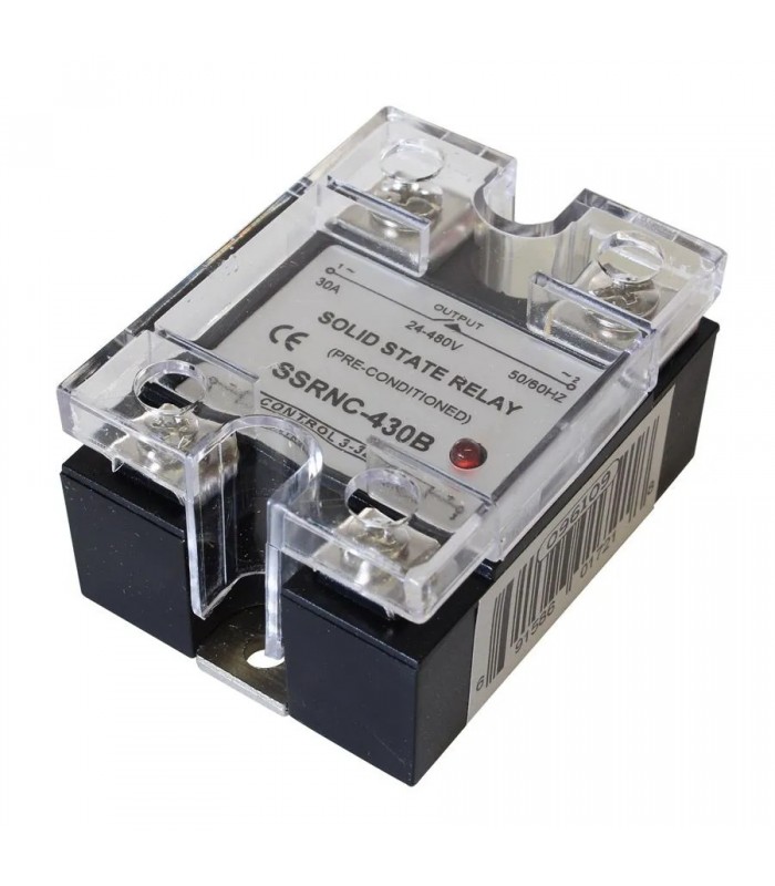 Solid State Relay SSR-430B - 3/32 V DC to 24/480 V AC - 30 A