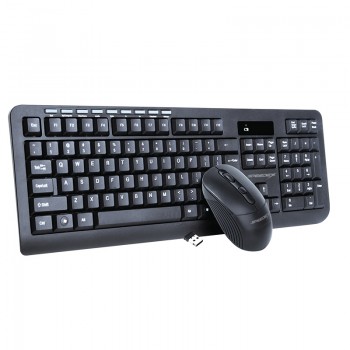 Speedex Ensemble clavier et souris multimédia sans fil 2,4 GHz - Noir