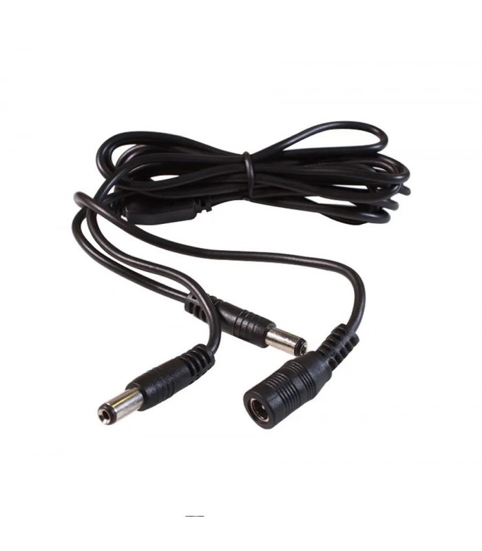 Splitter cable 2.1 mm female to 2 x 2.1 mm male - 3 A - 2.5 m