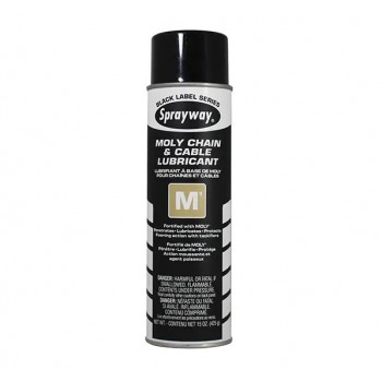 Sprayway Lubrifiant au molybdène pour chaînes et câbles M1, Canette aérosol 425g