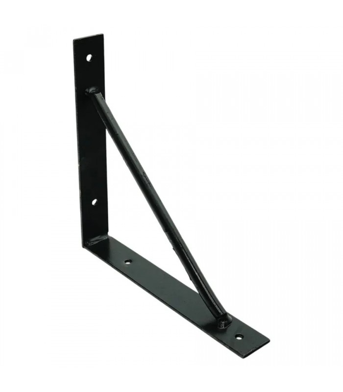 Équerre de support mural pour étagère en acier - 21,6 X 21,6 cm - Noir