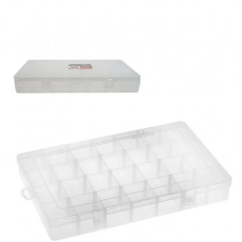 Storage Box with 28 Removable Compartments - 37.2 cm X 23.5 cm X 5 cm