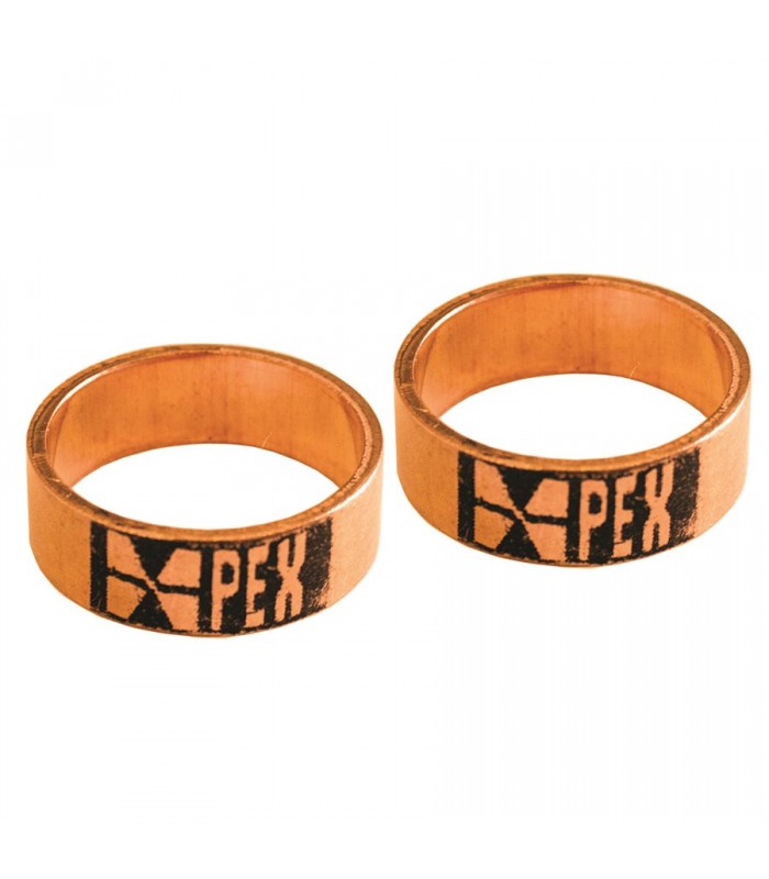 StreamWay Bague à sertir PEX en cuivre de 3/4 pouce - Paquet de 10