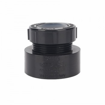 StreamWay Adaptateur pour siphon ABS 1-1/2 po x 1-1/4 po Noir