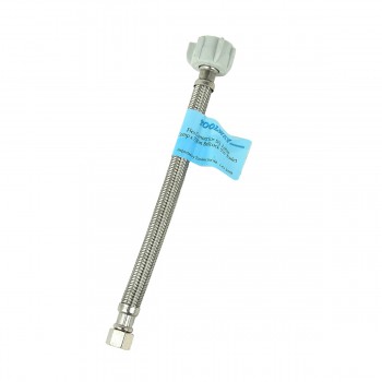 StreamWay Flex Connector SS 3/8 in. Comp x 7/8 in. Ballcock 9 in.