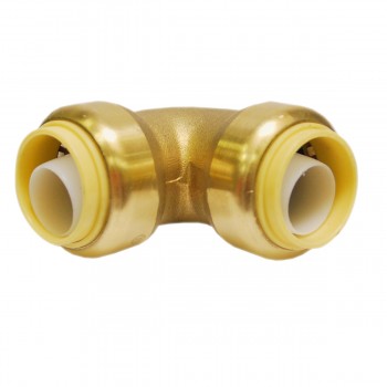 StreamWay Push-Fit Brass 90° Elbow 1/2 x 1/2in Lead-Free