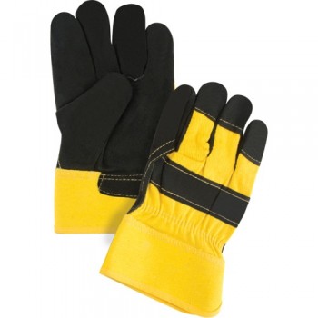 Superior Warmth Winter-Lined Fitters Gloves, Large, Split Cowhide Palm, Thinsulate Inner Lining 