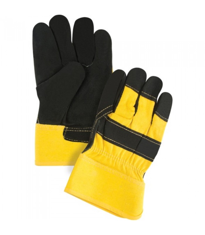 Gants d'ajusteur doublés pour l'hiver à chaleur supérieure, Grand, Paume en Cuir de vache refendu, Doublure en Thinsulate