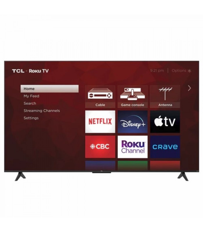 TCL Téléviseur Intelligent 50 po. Classe 4-Series 4K UHD HDR Roku TV (50S451-CA) - Recertifié