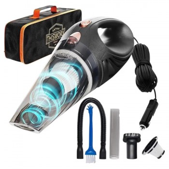THISWORX Car Vacuum Cleaner with Accessories - 12V - 110W