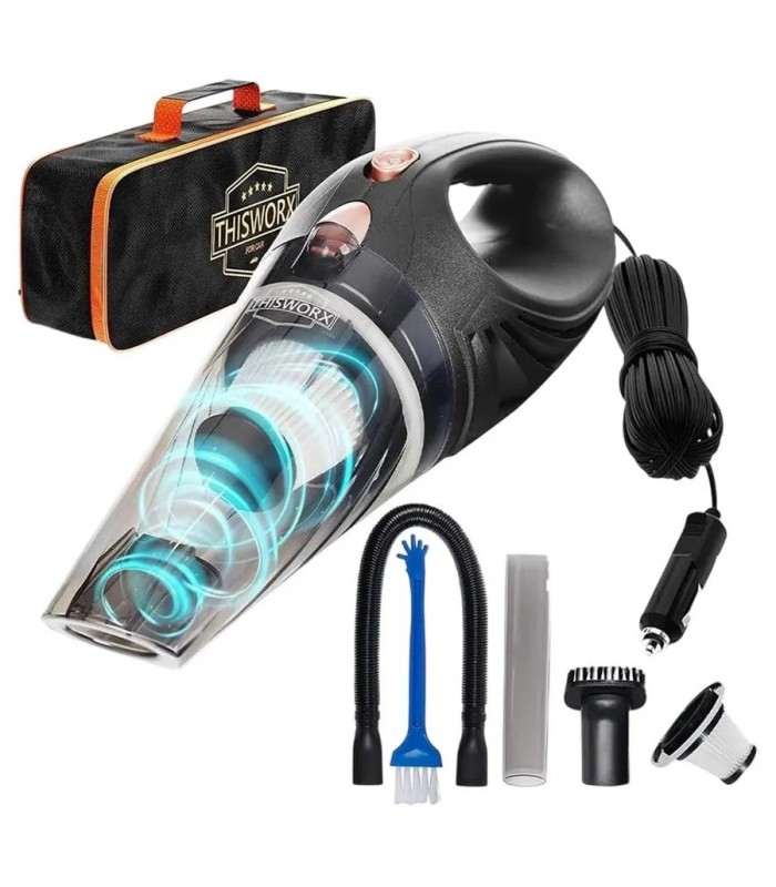 THISWORX Car Vacuum Cleaner with Accessories - 12V - 110W