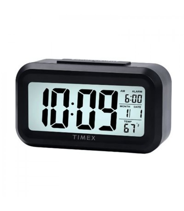 Timex Portable Battery Operated Alarm Clock - Black