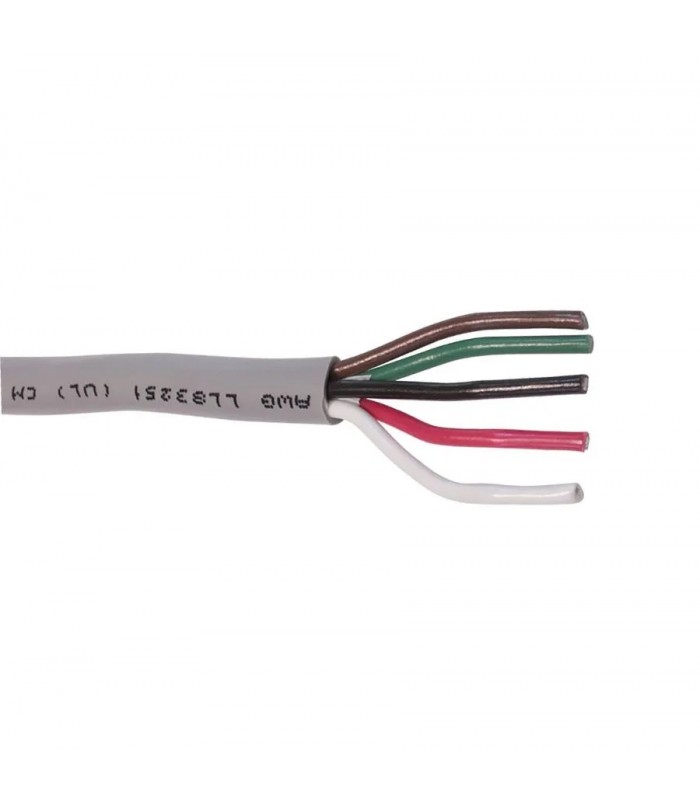 Tinned Copper Stranded Wire Cable - 5C/ 20 AWG - FT4 - Grey - Sold by Meter