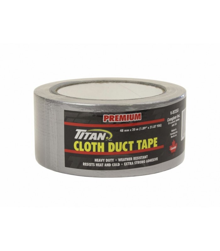 Titan Premium Cloth Duct Tape 1.9 in. x 65 ft. - Grey