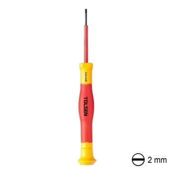 Tolsen 2 x 0.4mm Slotted Insulated Precision Screwdriver
