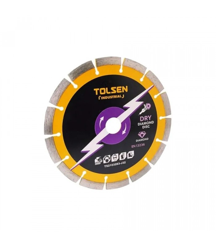 Tolsen Circular Saw Diamond Blade for Dry Cutting - 4 in. X 25/32 in.