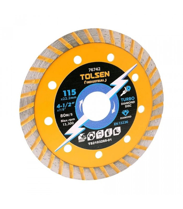Tolsen Diamond Blade for Circular Saw - 4-1/2 in. X 7/8 in.