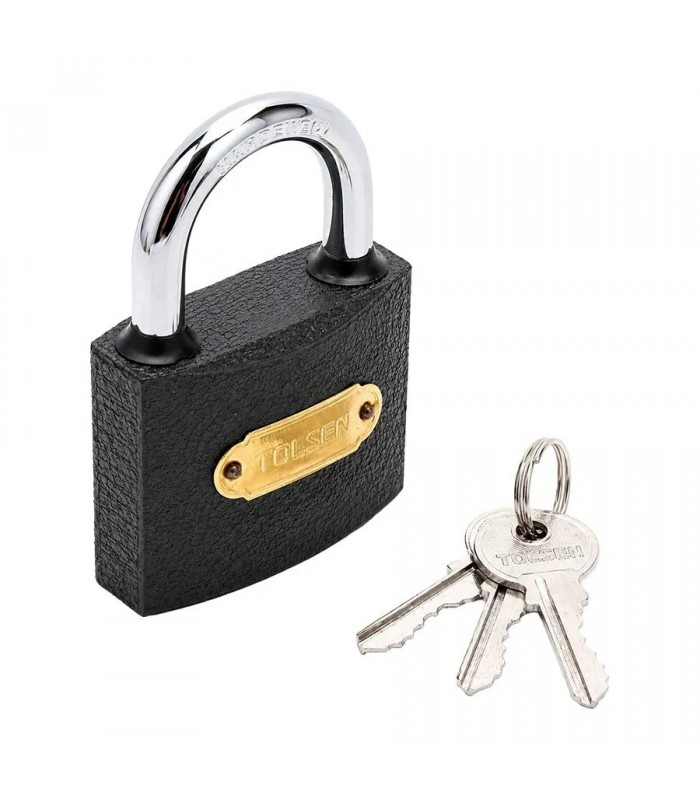 Cadenas en fer robuste TOLSEN avec 3 clés - 38 mm