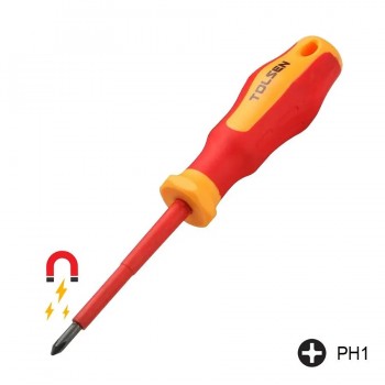 Tolsen Tournevis isolé Phillips PH1 magnétique - 80mm