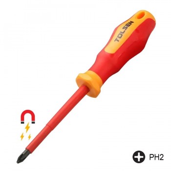 Tolsen Magnetic Insulated Phillip PH2 Screwdriver - 100mm