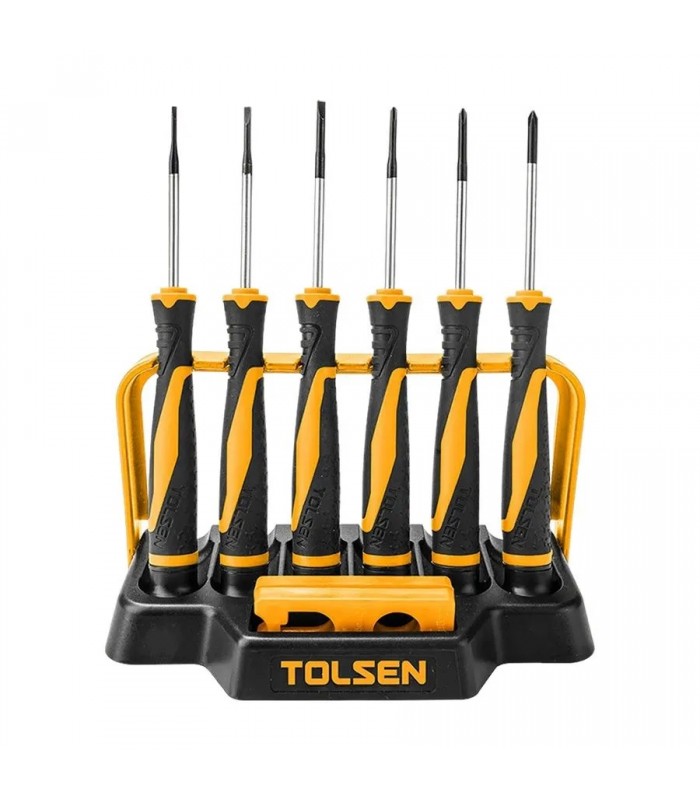 Tolsen Slotted and Phillips Precision Screwdriver Set - 8 Piece