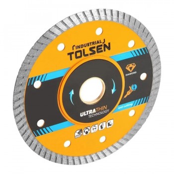 Disque diamant ultramince TOLSEN pour coupe humide - 4-1/2 X 7/8 po