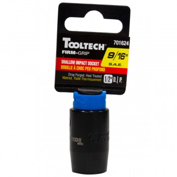 Tooltech FirmGrip Douille à choc peu profonde 1-1/8 po x 1/2 po Cr-V - SAE