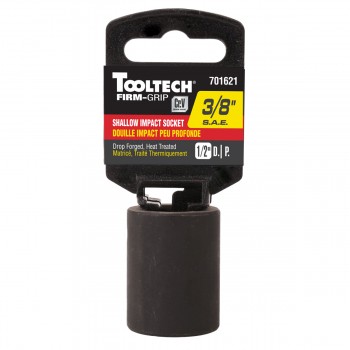 Tooltech FirmGrip Douille à choc peu profonde 1/2 po x 1/2 po Cr-V - SAE