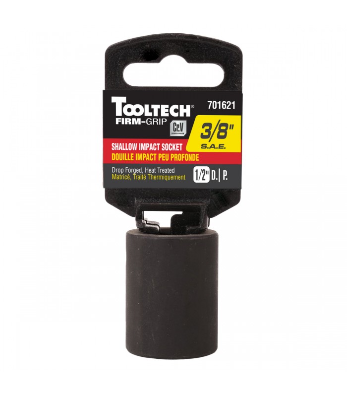 Tooltech FirmGrip Douille à choc peu profonde 1/2 po x 1/2 po Cr-V - SAE