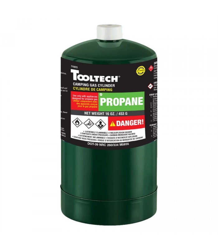 ToolTech Propane Gas Camping Cylinder 16oz