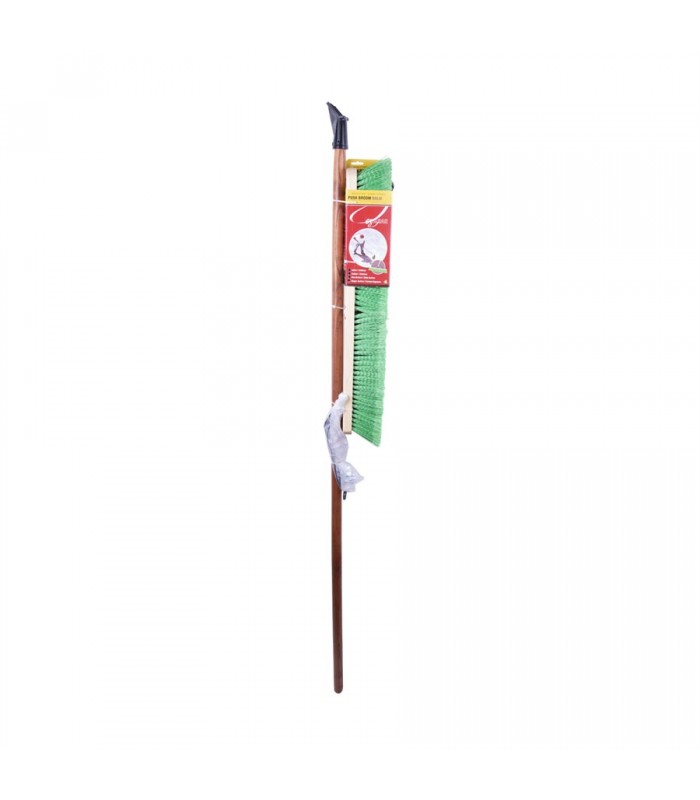 ToolTech Push Broom 24in Indoor / Outdoor With Brace Hard & Soft Bristle