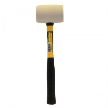 ToolTech Rubber Mallet White 24 oz. Fiberglass Handle