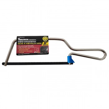 Tooltech Workbench Mini Hacksaw 6in (152mm) 24TPI Carbon Steel Blade