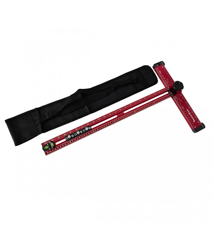 ToolTech Xpert 4-in-1 Drywall T-Square 24 in. (60cm) SAE/Metric With Storage Bag Aluminum