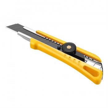 ToolTech Xpert Heavy Duty Utility Knife 18mm Snap-Off Blade Yellow