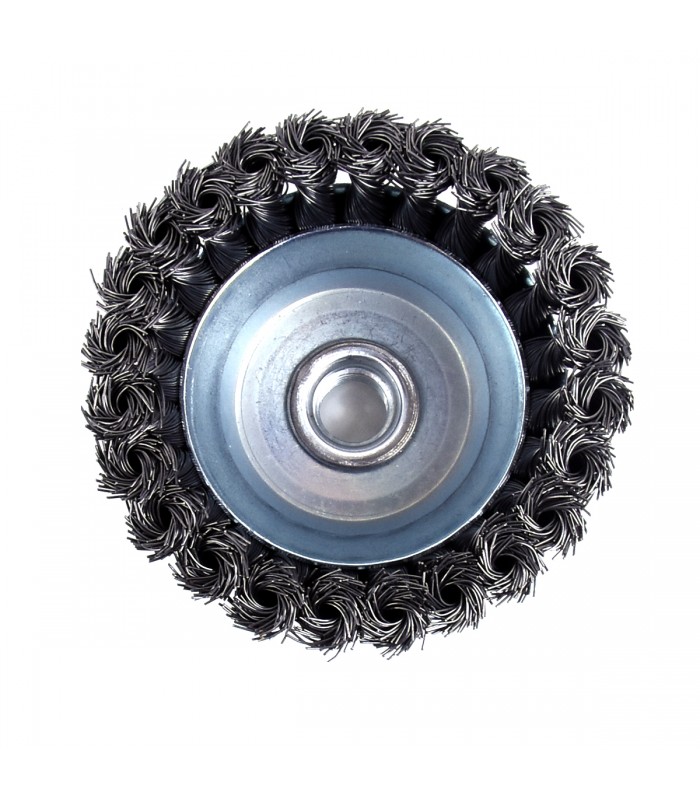 Tooltech Xpert Knotted Wire Cup Brush 4in Shank 5/8in