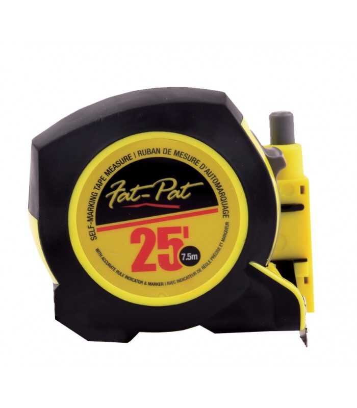 Tooltech Xpert Ruban à mesurer 7,5 m (25 pi) x 2,5 cm (1 po) métrique/impérial avec marqueur à encre