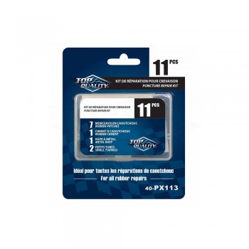 Top Quality Ensemble de réparation de chambre à air de pneu - 11 Pièces