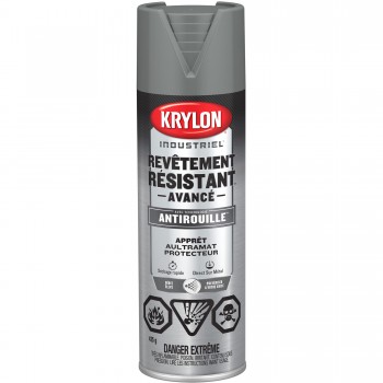 Tough Coat Advanced Primer with Rust Barrier Technology, Grey Primer, Ultra-Flat, 425 g, Aerosol Can