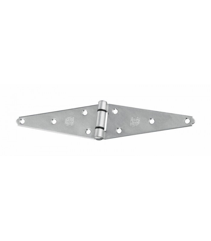 Tough Guard Charnière à sangle robuste de 8 pouces plaquée zinc - Paquet de 1