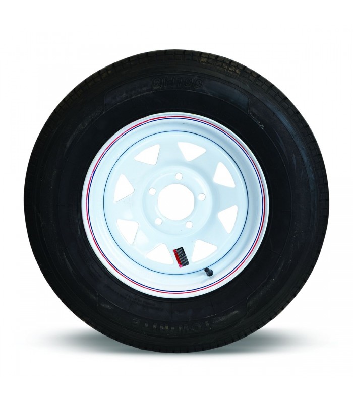 Tow-Rite RDG25-701-WS5 - Pneu et jante ST205-75R14 LRC Blanc Triangle 3.19